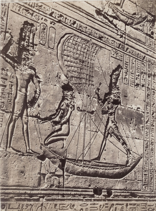Bas-relief at Edfu, Egypt, 1890. Creator: Anon.