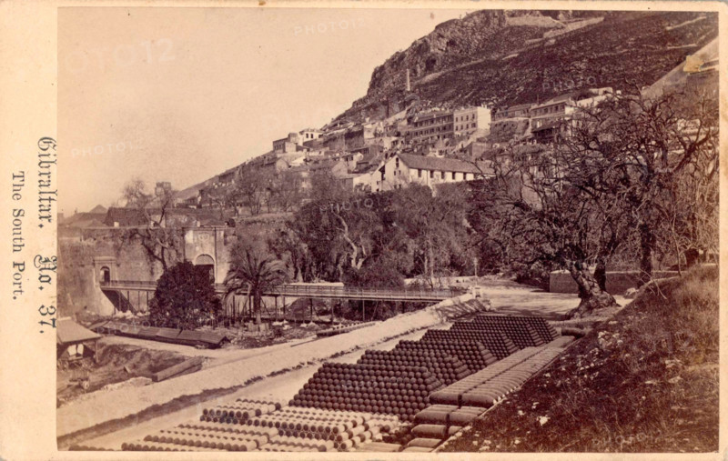 Gibraltar, The South Port, 19th century. Creator: Anon.