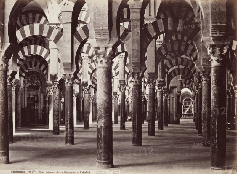 Cordoba, Vista Interior de la Mezquita O Cathedral, c1860. Creator: Juan Laurent.