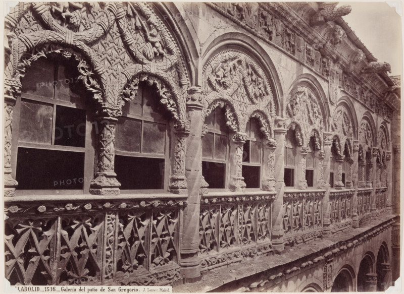 Valladolid, Gallery Above the Courtyard of St. Gregory, between 1866 and 1892. Creator: Juan Laurent.