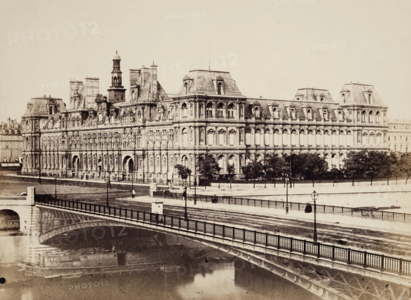 Hotel de Ville, Paris, between 1849 and 1864. Creator: Edouard Baldus.