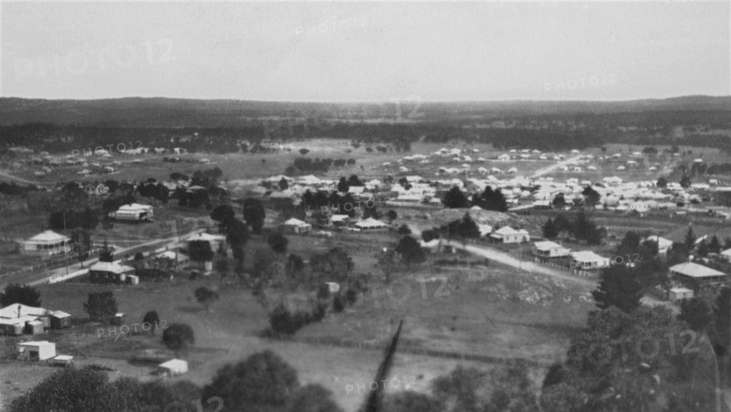 The township of Stanthorpe, Queensland from Mt Marlay, 1920. Creator: Jack Bain.