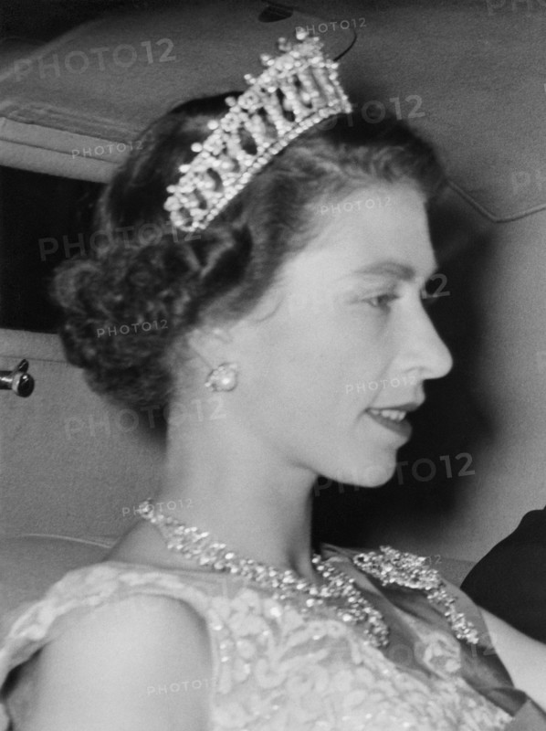 Queen Elizabeth's and Prince Phillip's first Royal visit to Brisbane, Queensland, Australia, 1954. Creator: Jack Bain.