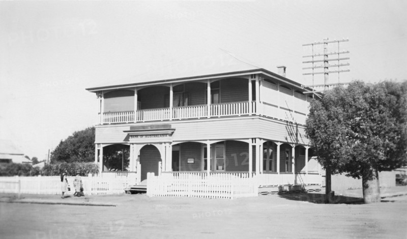 Bank of Australasia, Roma, Queensland, 1944. Creator: Jack Bain.
