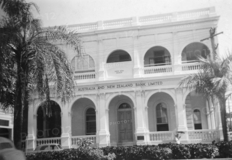 ANZ Bank, Formerly - Union Bank, corner of Denham and Flinders Streets, Townsville, Queensland, 1955 Creator: Jack Bain.
