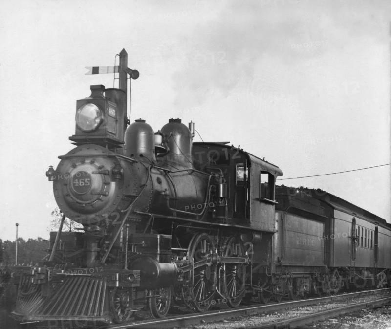 Steam train locomotive - No. 465 - ERIE Railway Company, North America, 1901. Creator: Robert Augustus Henry L'Estrange.