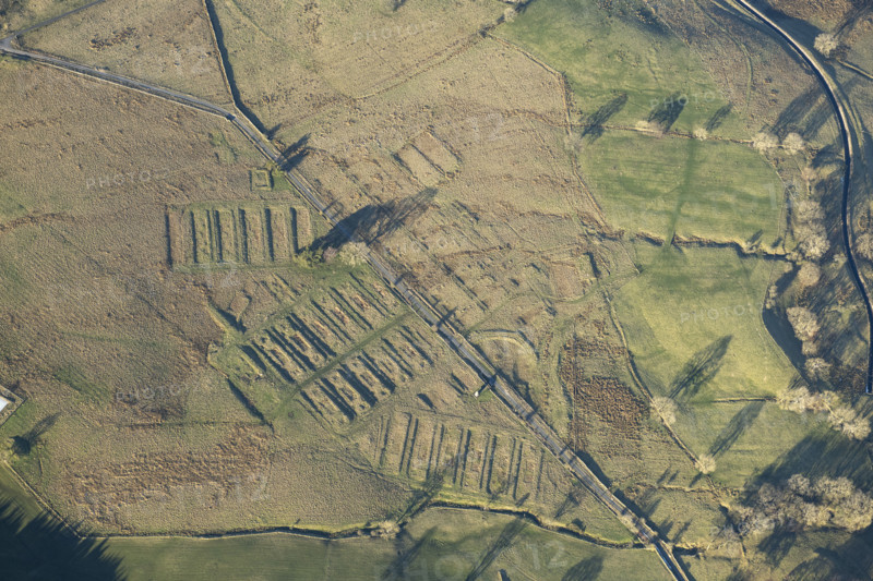 The earthwork remains of Leighton Construction Camp, Breary Banks, North Yorkshire, 2025. Creator: Robyn Andrews.