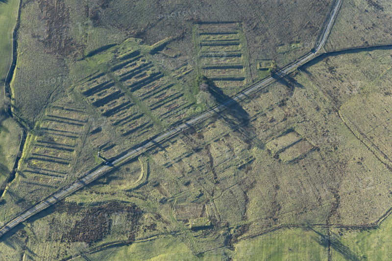 The earthwork remains of Leighton Construction Camp, Breary Banks, North Yorkshire, 2025. Creator: Robyn Andrews.
