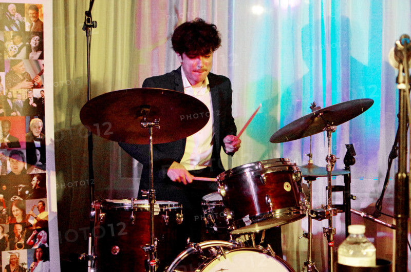 David Puime, Joan Fort Trio plus Vincent Herring, Watermill Jazz Club, Dorking, Surrey, 20 May 2025. Creator: Brian O'Connor.