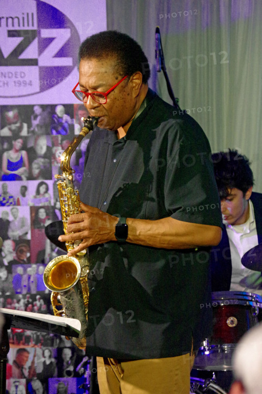 Vincent Herring, Joan Fort Trio plus Vincent Herring, Watermill Jazz Club, Dorking, Surrey, May 2025 Creator: Brian O'Connor.