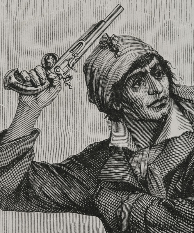 Jean-Paul Marat (1743-1793), French politician, Jacobin leader, 1876. Creator: Adolphe François Pannemaker.