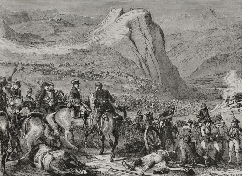 French Revolutionary Wars: Italian campaign - Battle of Rivoli (14 January 1797), 1879. Creator: Launay-Marchand.