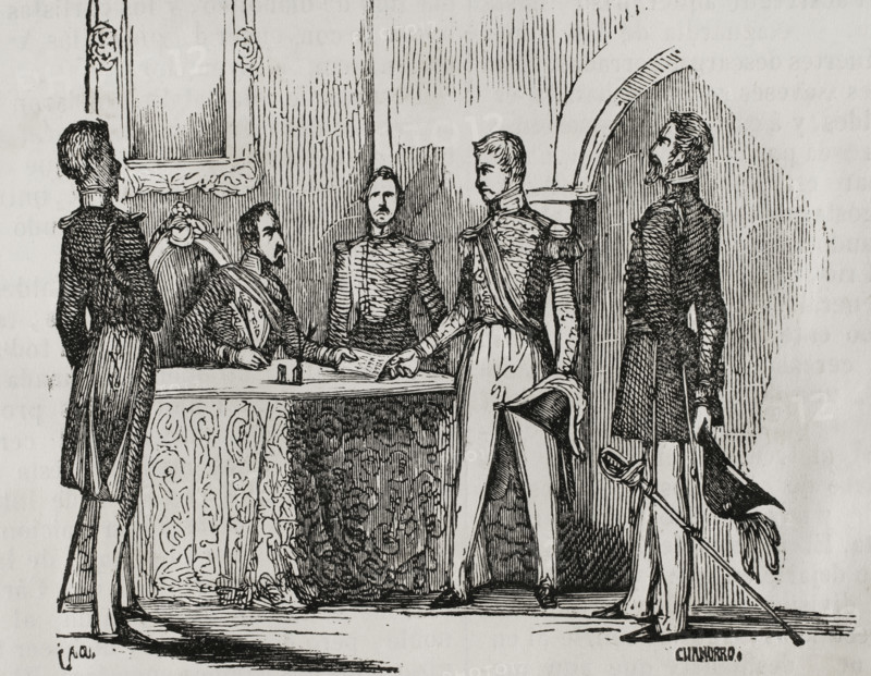First Carlist War (1833-1840): The Lord Eliot Convention, 1845.  Creator: Chamorro.