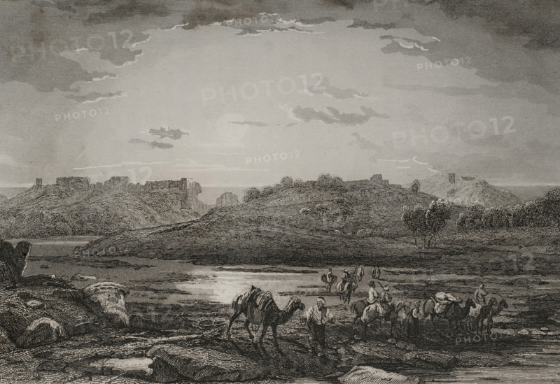 Ashkelon, 1840. Creator: Charles Nicolas Ransonnette.