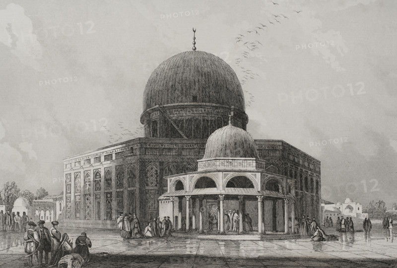 Dome of the Rock, Jerusalem, 1840. Creator: Charles Nicolas Ransonnette.