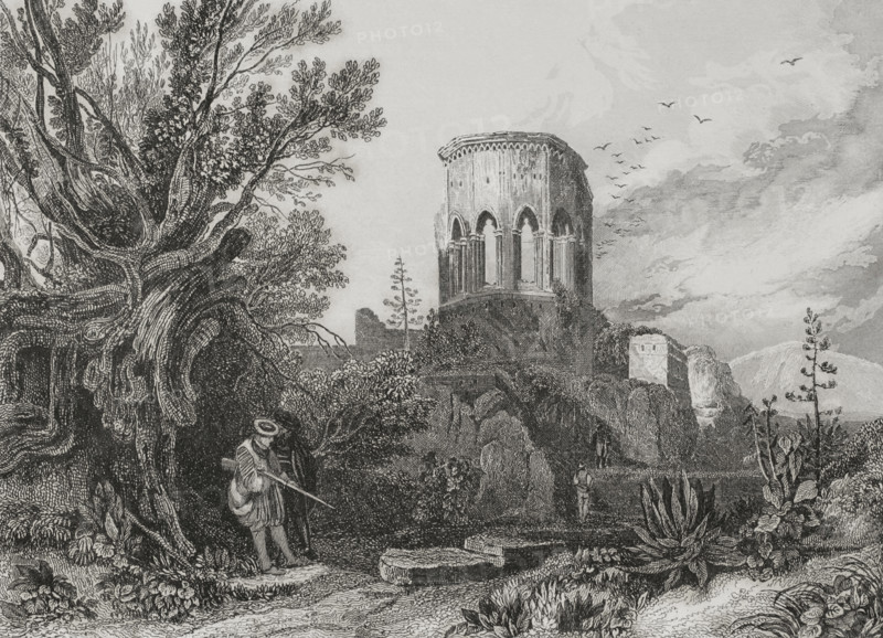 General view of the city, Nazareth, 1840. Creator: Aubert.