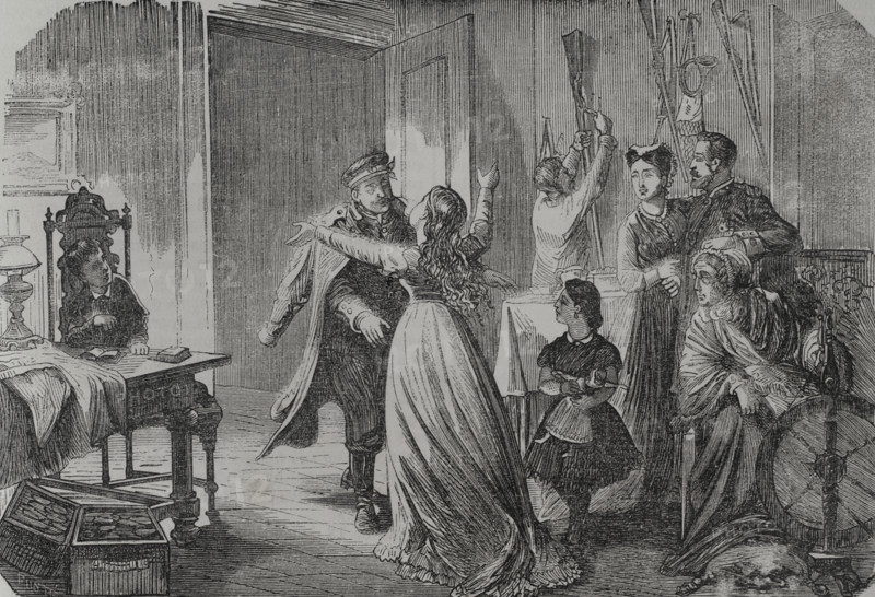 Franco-Prussian War (1870-1871): The return of the German soldier, 1871. Creator: Fusté.