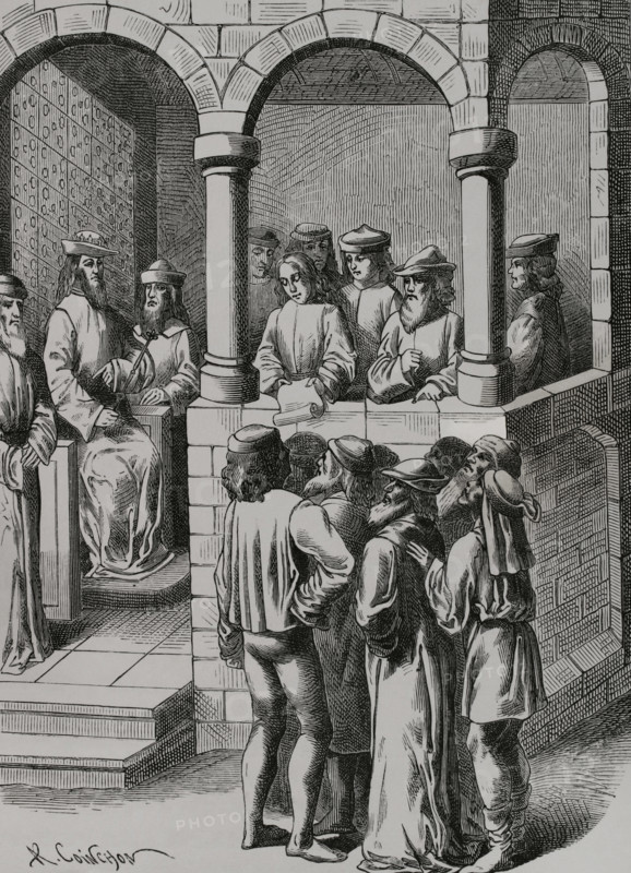 Promulgation of an Edict, 1878.  Creator: Albert Coinchon.