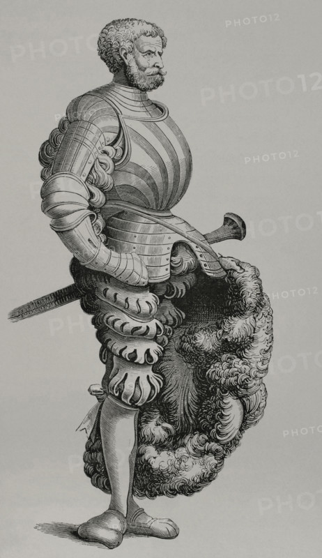 German Knight,  1877. Creators: Burgmayer, Unknown.
