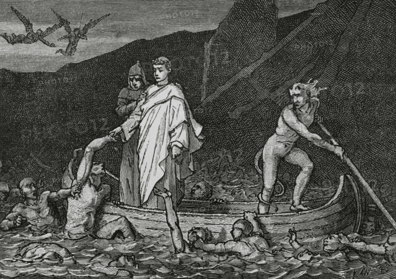 The Divine Comedy (1307-1321): Inferno (Hell), 1888.  Creator: Jean Edouard Dargent.