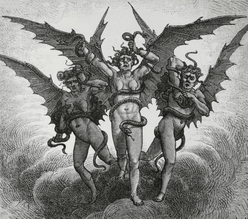 The Divine Comedy (1307-1321): Inferno (Hell), 1888.  Creators: Jean Edouard Dargent, Navellier & L Marie.
