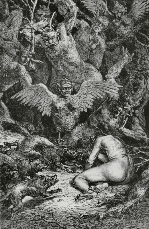 The Divine Comedy (1307-1321): Inferno (Hell), 1888.  Creators: Jean Edouard Dargent, Edouard Berveiller.