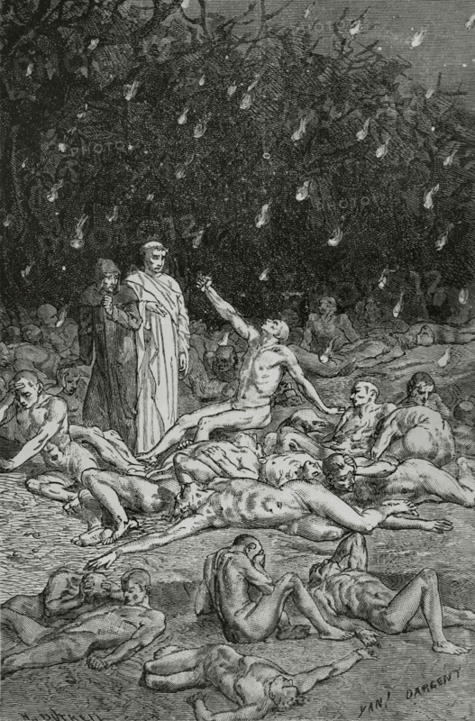 The Divine Comedy (1307-1321): Inferno (Hell), 1888.  Creator: Jean Edouard Dargent.