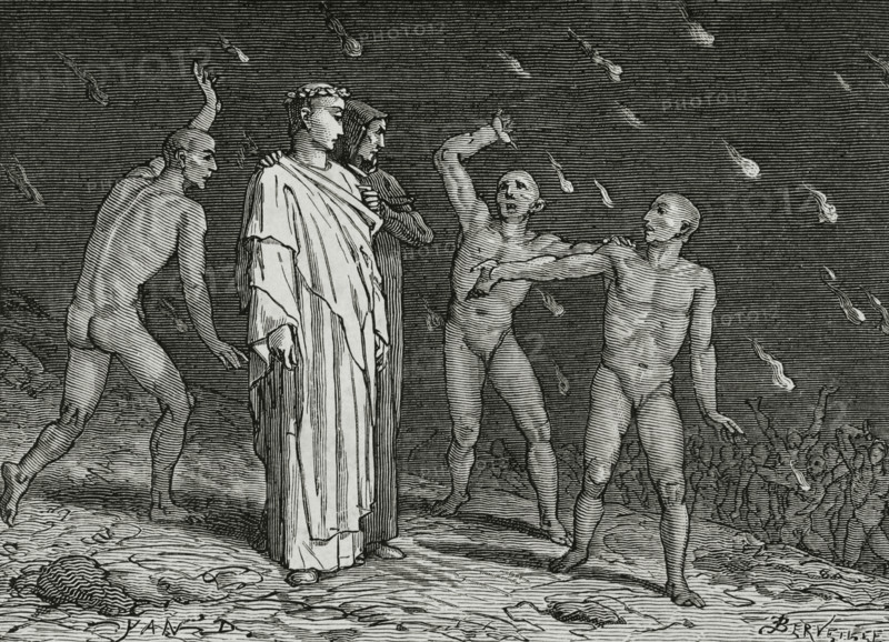 The Divine Comedy (1307-1321): Inferno (Hell), 1888.  Creators: Jean Edouard Dargent, Edouard Berveiller.
