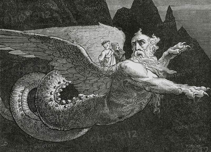 The Divine Comedy (1307-1321): Inferno (Hell), 1888.  Creators: Jean Edouard Dargent, Marichal.