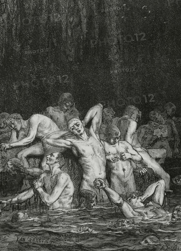 The Divine Comedy (1307-1321): Inferno (Hell), 1888.  Creators: Jean Edouard Dargent, E Thomas.