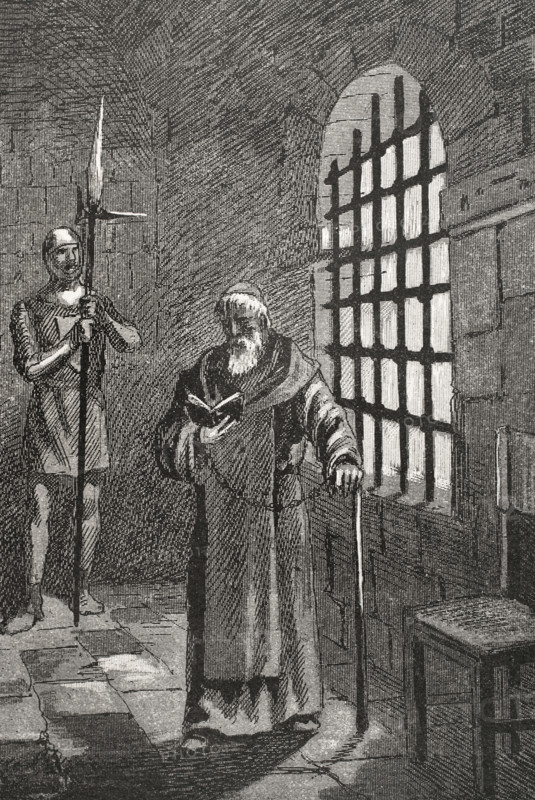 Antipope John XXIII, (c1370-1419) in prison after being deposed in 1415 (1890).  Creator: Joan Serra y Pausas.