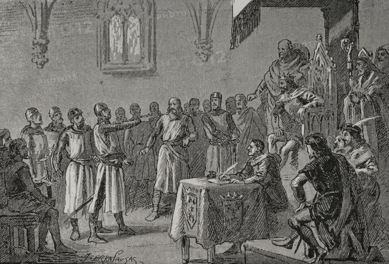 Courts of Lerida (Lleida), 1375 (1890).  Creator: Joan Serra y Pausas.