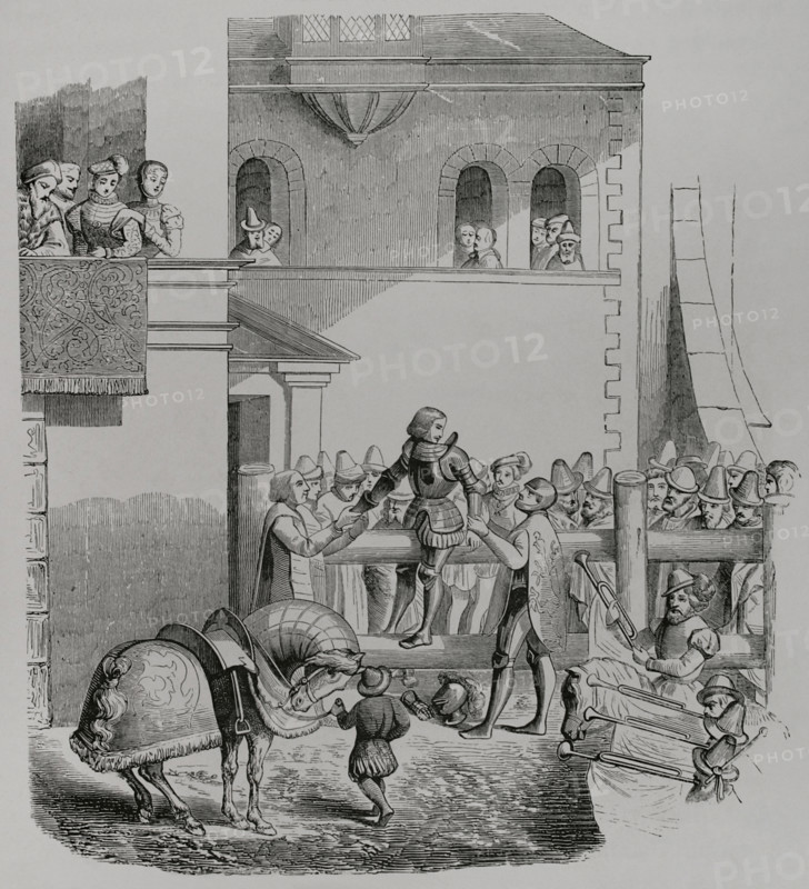 Degradation of a knight, 1877.  Creator: Unknown.