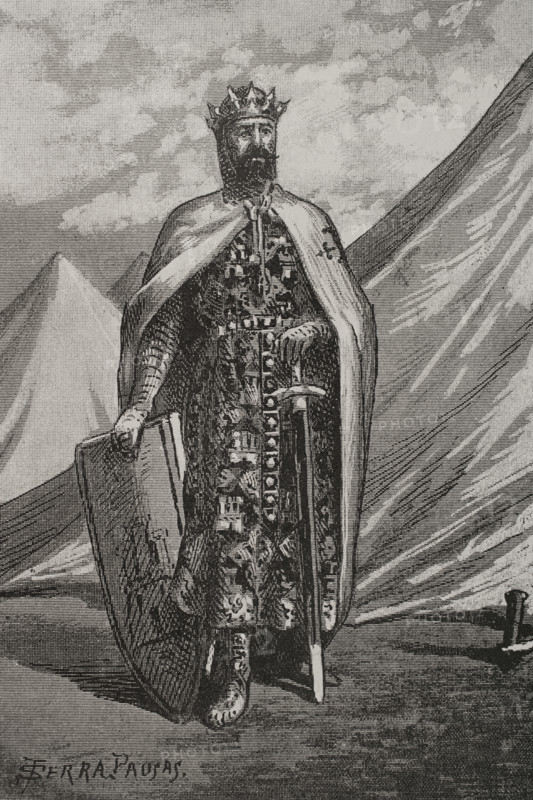 Ferdinand III of León and Castile, called the Saint (1199/1201-1252), 1890.  Creator: Joan Serra y Pausas.