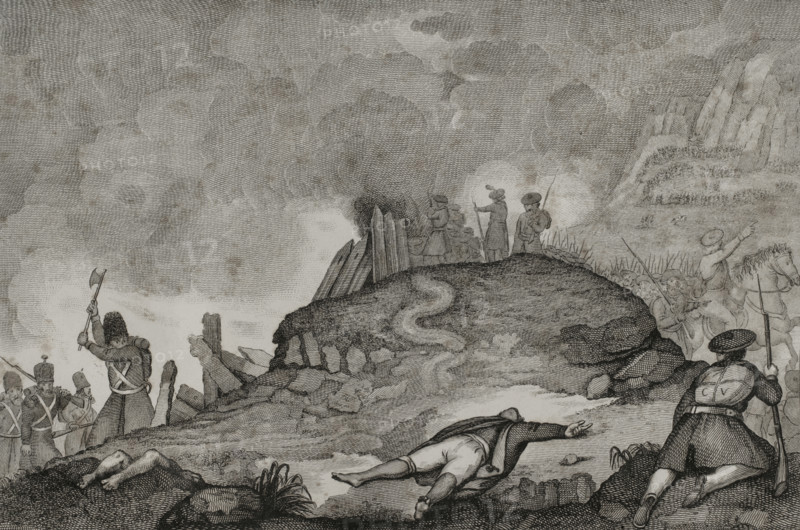 First Carlist War (1833-1840): Battle of Ormaiztegui (3 January 1835), 1845. Creators: Francisco Sainz, Juan Garrafa.