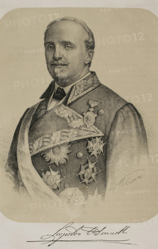 Leopoldo O'Donnell (1809-1867), Spanish military and politician, 1869. Creator: Jose Cuevas.