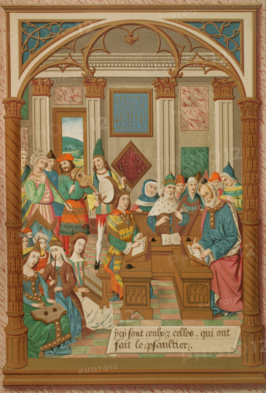 King René and his musical court, 15th century (1877). Creator: Firmin Didot.