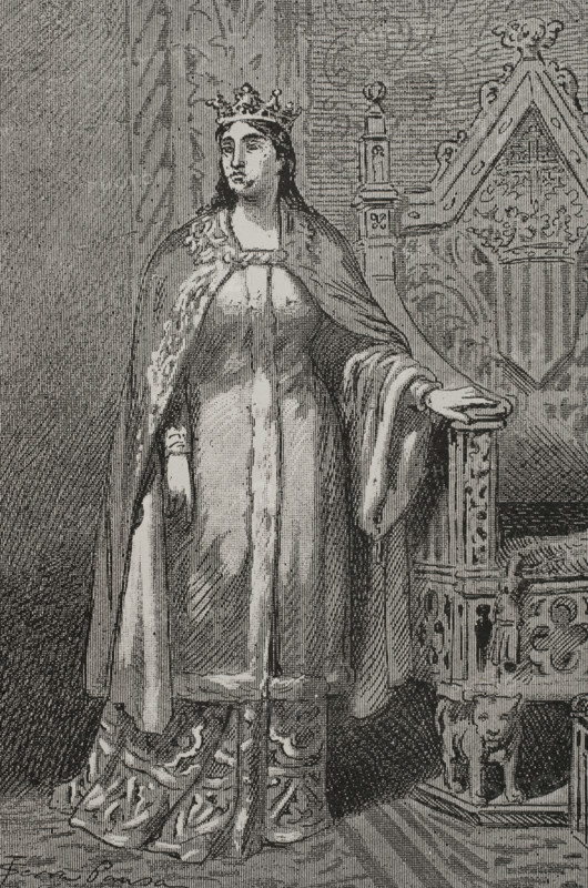 Sibila de Fortià (1350-1406), Queen consort of the Crown of Aragon (1377-1387), 1890. Creator: Joan Serra y Pausas.