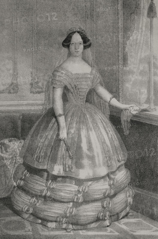 Sophie of Sweden, (1801-1865), Princess of Sweden and Grand Duchess consort of Baden, 1852.  Creator: J.J. Martinez.