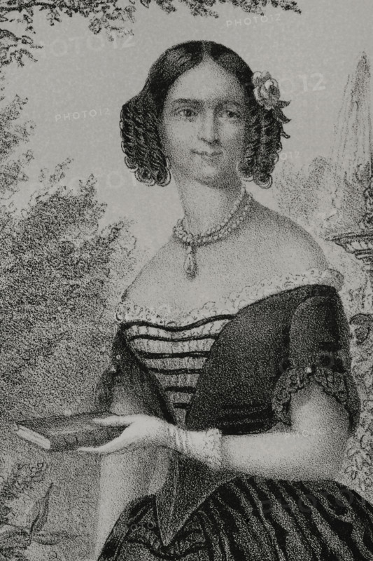 Adelgunde of Bavaria, (1823-1914), Duchess consort of Modena and Reggio (1846-1859)..., 1852.  Creator: Julio Donón.