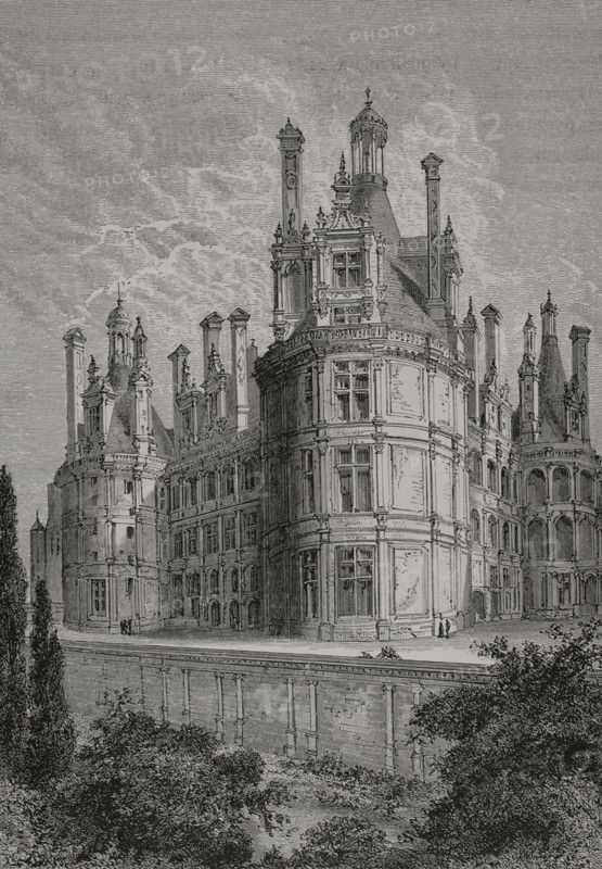 Chambord Castle, France, 1877.  Creator: Jules Jean Marie Joseph Huyot.