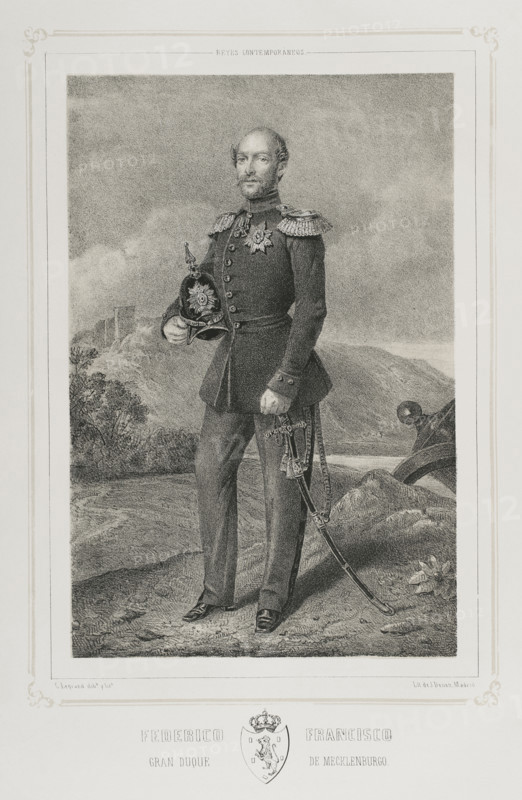 Frederick Francis II, (1823-1883), Grand Duke of Mecklenburg-Schwerin (1842-1883), 1852. Creator: Julio Donón.