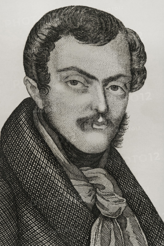 Sebastian Gabriel of Bourbon and Braganza, (1811-1875), Infante of Portugal and Spain...1842.  Creator: Pedro Celestino Mare.