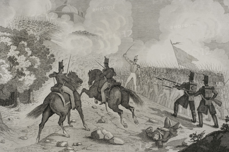 First Carlist War, (1833-1840): Battle of Calanda (6 December 1833), 1842. Creators: Manuel Miranda, Pedro Celestino Mare.