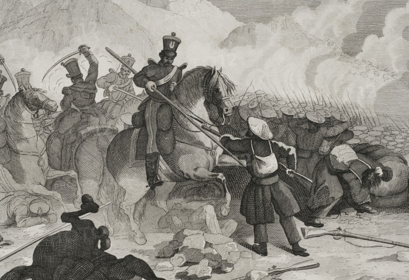 First Carlist War, (1833-1840): Northern Front, 1842. Detail.  Creator: Pedro Celestino Mare.