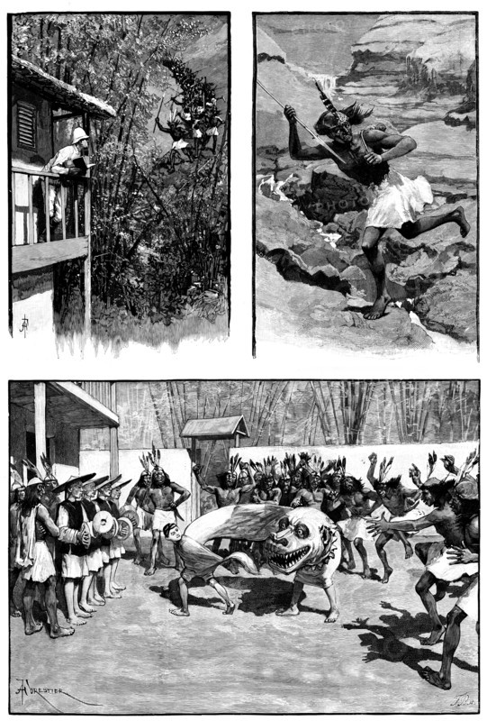 Sketches in the island of Formosa, 1890. Creator: F. P..