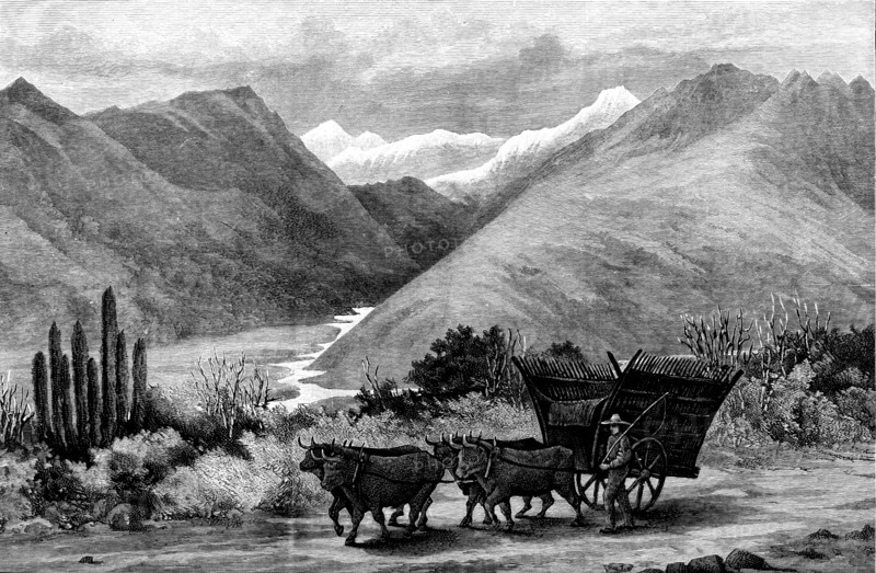 Meeting of the Three Rivers, Baths of Canquenes, Chile, 1890. Creator: Unknown.