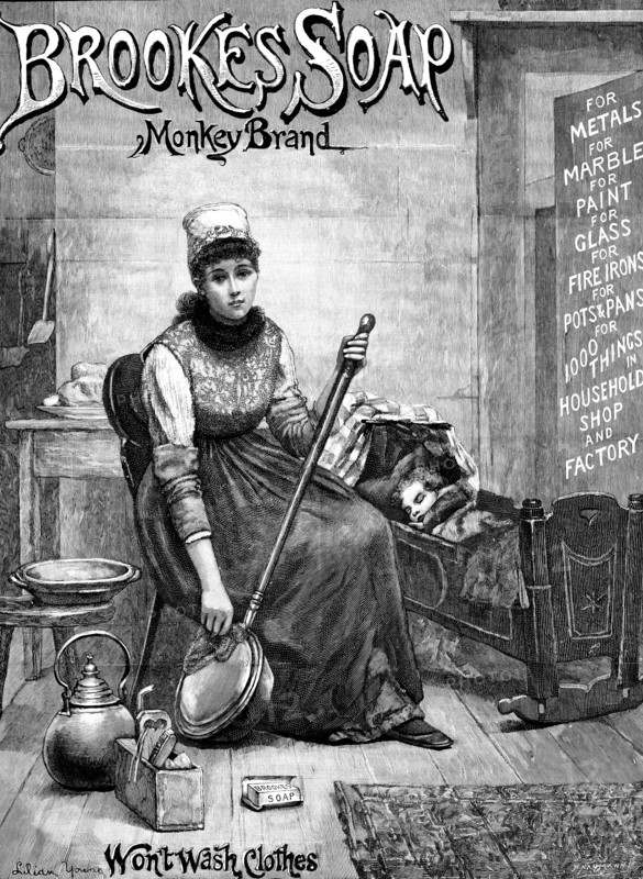 Advertisement for Brooke’s Soap, 1890. Creator: P Naumann.