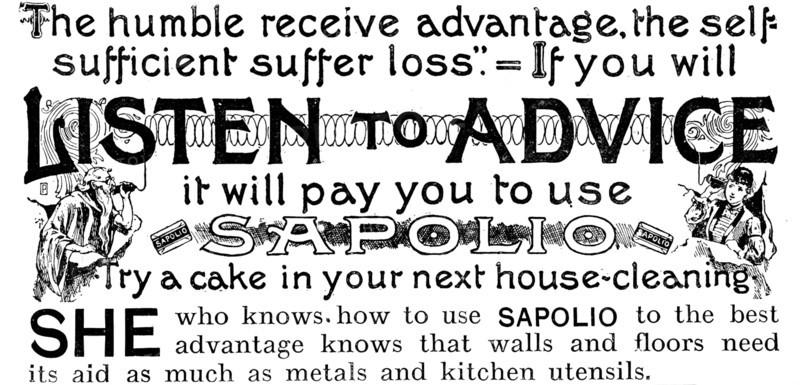 Advertisement for Sapolio, 1890. Creator: Unknown.