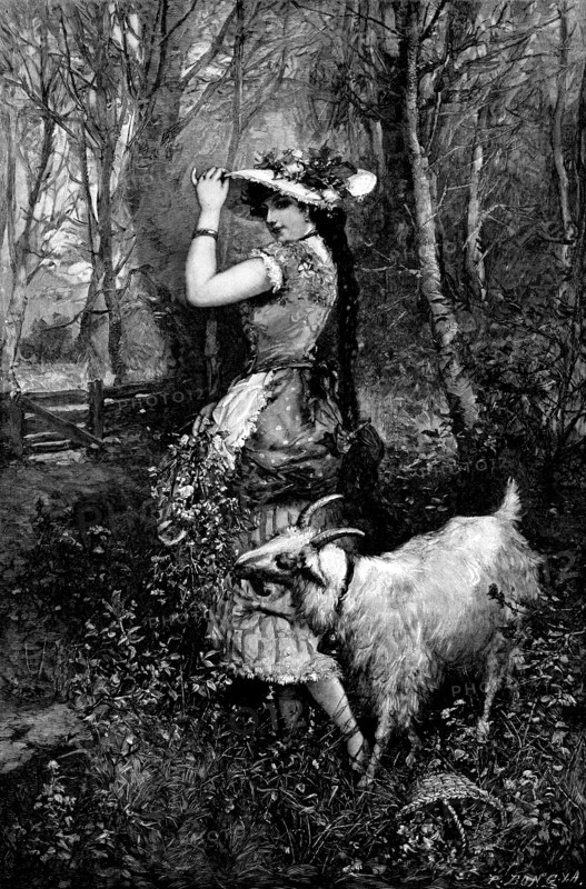Springtime - after M. Bernard, 1890.  Creator: Unknown.